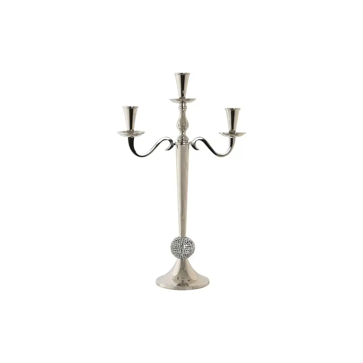 Pot a bougie dkd home decor 30 x 12 x 46 cm argente aluminium chrome_1153. DIAYTAR COTE D'IVOIRE - Votre Passage vers le Raffinement. Plongez dans notre univers de produits exquis et choisissez des articles qui ajoutent une touche de sophistication à votre vie.