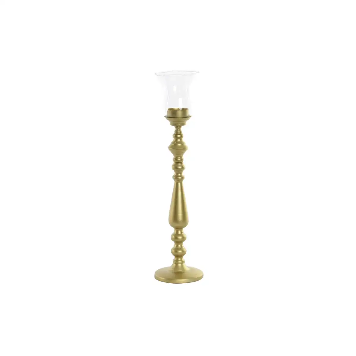 Pot a bougie dkd home decor dore metal verre 10 x 10 x 41 cm_7063. DIAYTAR COTE D'IVOIRE - L'Art de Choisir, l'Art de S'émerveiller. Explorez notre gamme de produits et laissez-vous émerveiller par des créations authentiques et des designs modernes.