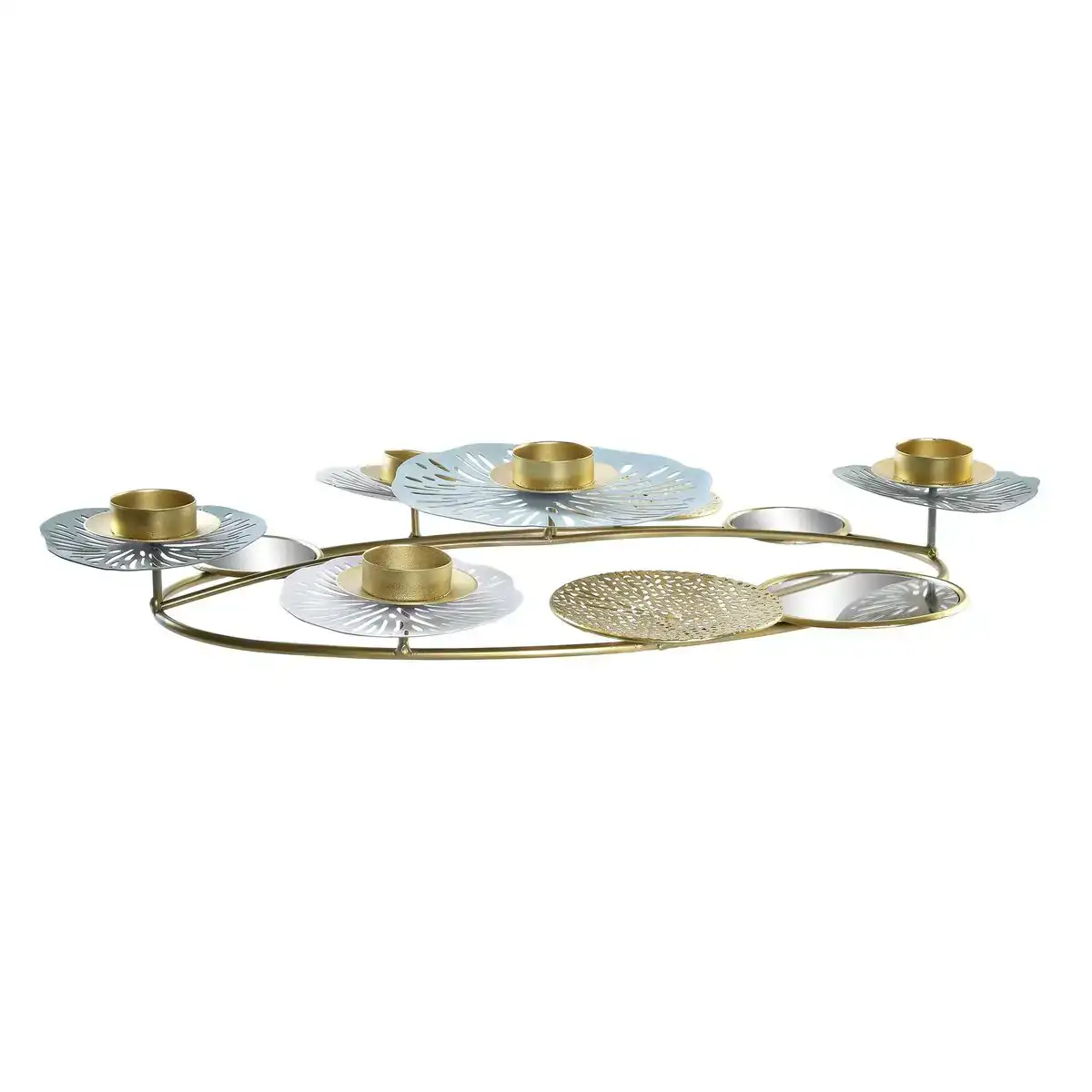Pot a bougie dkd home decor miroir dore metal menthe nenuphar 54 x 33 x 8 cm _7310. DIAYTAR COTE D'IVOIRE - L'Art de Choisir, l'Art de S'émerveiller. Explorez notre boutique en ligne et choisissez des articles qui éveillent votre sens de l'émerveillement.