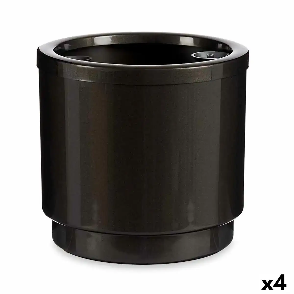 Pot auto arrosant anthracite polypropylene 26 x 25 x 26 cm 4 unites _1950. DIAYTAR COTE D'IVOIRE - L'Univers de l'Élégance Accessible. Plongez dans notre catalogue et choisissez des produits qui allient sophistication et accessibilité pour un shopping exquis.
