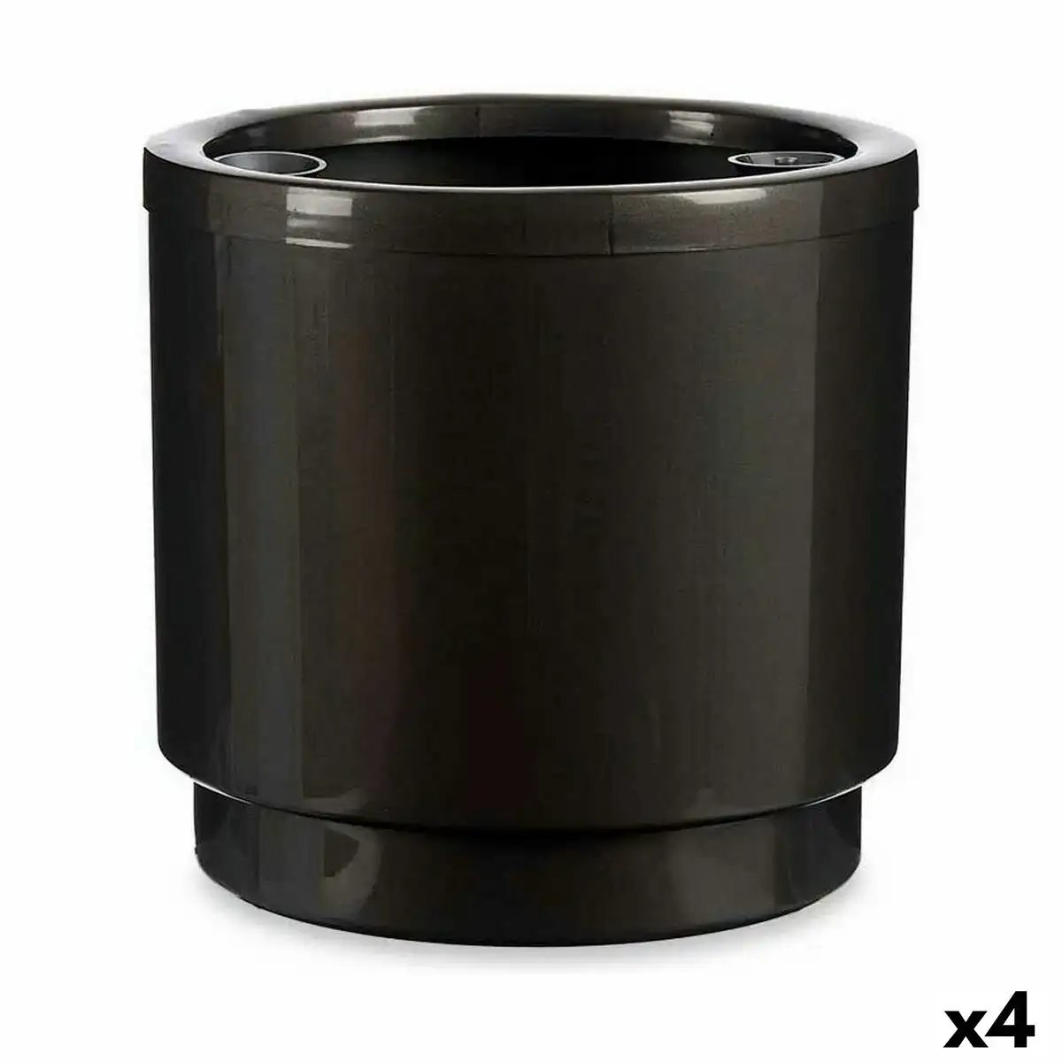 Pot auto arrosant anthracite polypropylene 32 5 x 30 5 x 32 5 cm 4 unites _4089. DIAYTAR COTE D'IVOIRE - Votre Source de Trésors Culturels. Naviguez à travers notre catalogue et trouvez des articles qui mettent en avant la richesse de la culture sénégalaise.