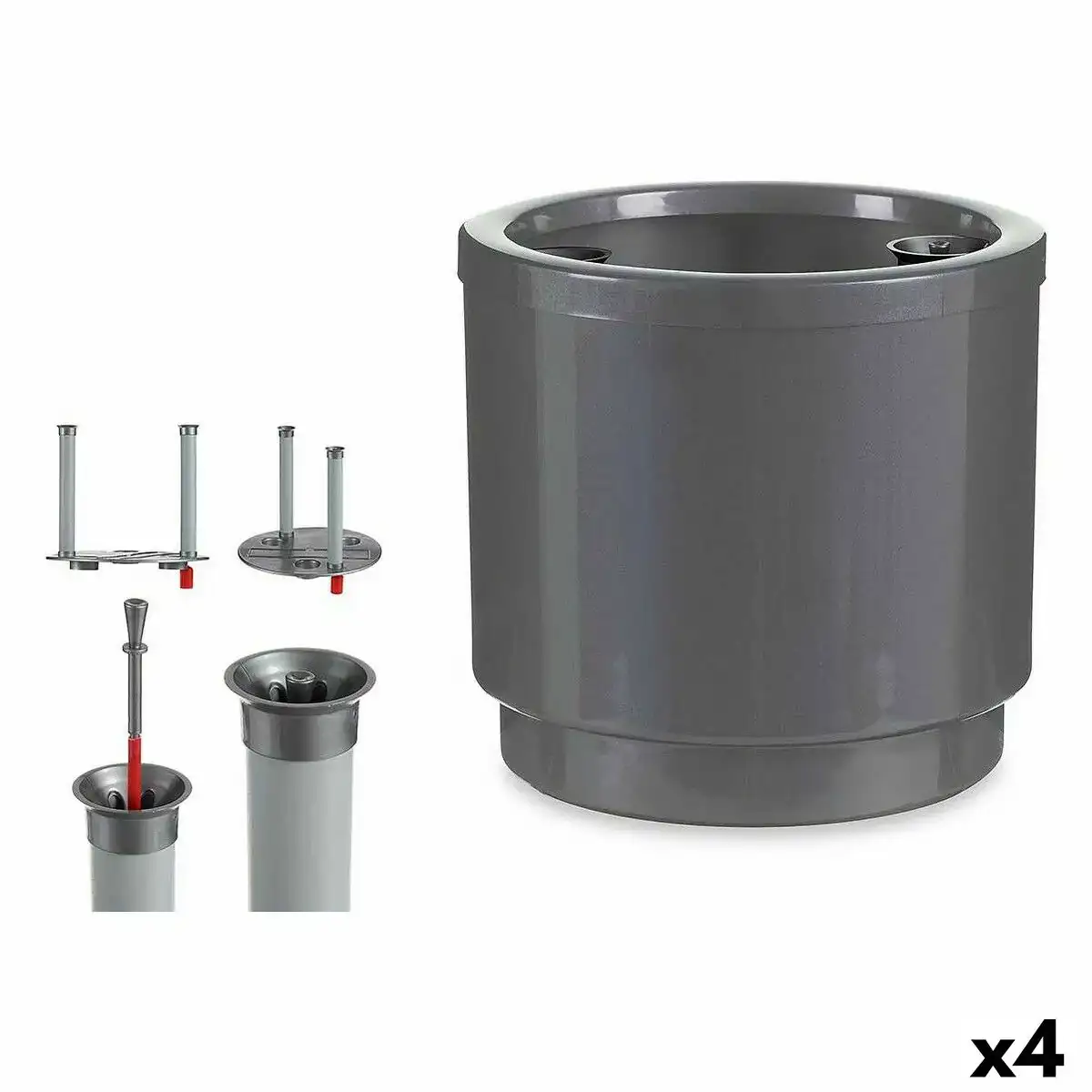 Pot auto arrosant argente polypropylene 26 x 25 x 26 cm 4 unites _6285. Découvrez DIAYTAR COTE D'IVOIRE - Là où le Choix Rencontre la Qualité. Parcourez notre gamme diversifiée et choisissez parmi des produits conçus pour exceller dans tous les aspects de votre vie.