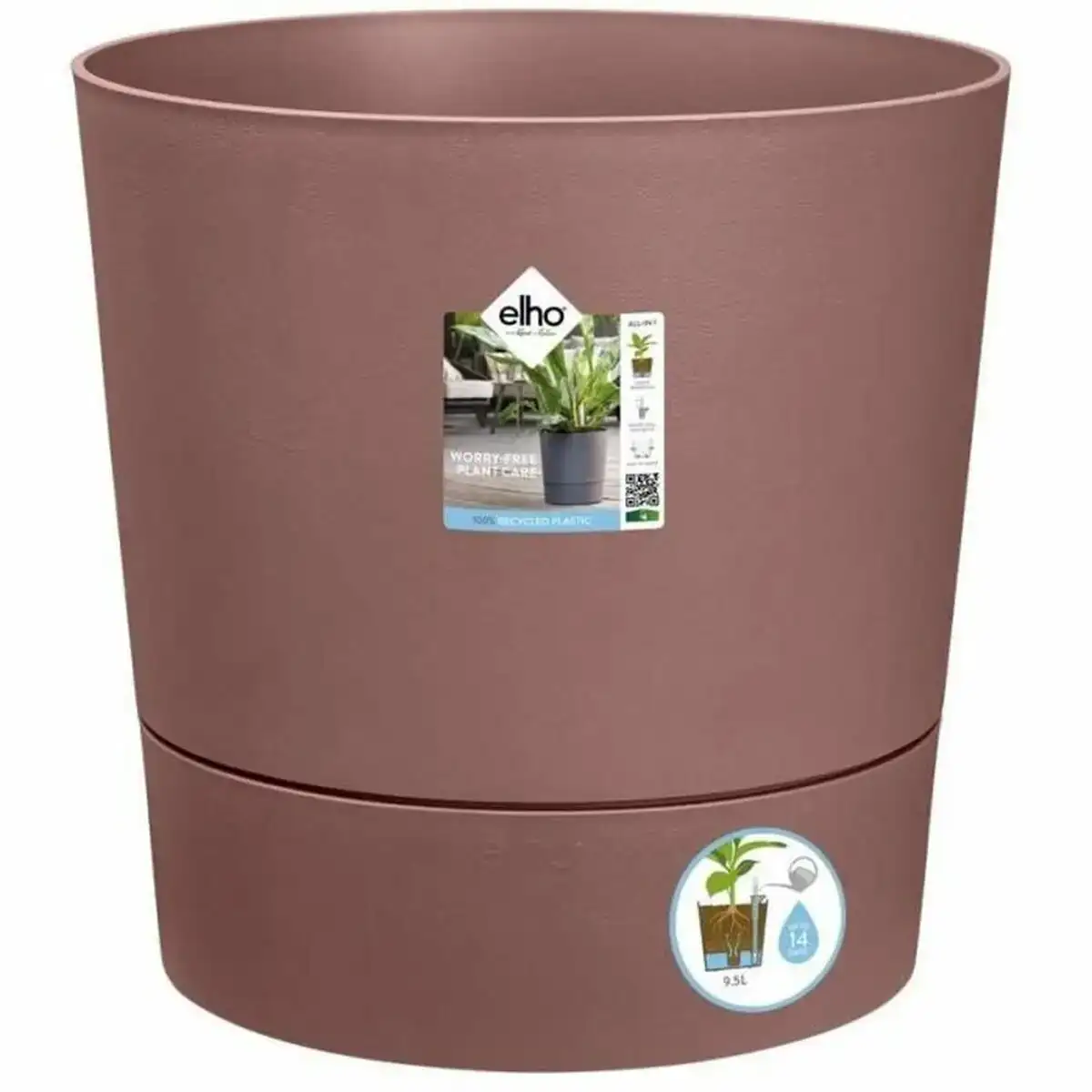 Pot auto arrosant elho marron plastique o 30 cm_4173. Entrez dans le Monde Éclectique de DIAYTAR COTE D'IVOIRE. Explorez nos catégories et dénichez des trésors qui reflètent la richesse et l'authenticité du Côte d'Ivoire.