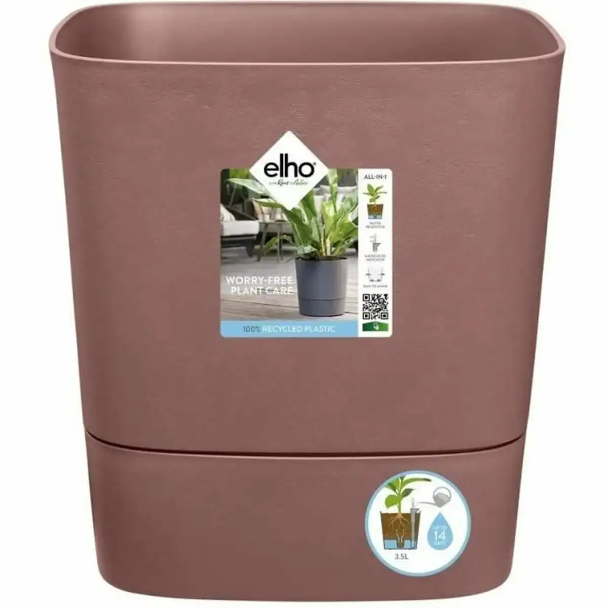 Pot auto arrosant elho marron plastique o 38 cm_5489. DIAYTAR COTE D'IVOIRE - Votre Portail Vers l'Exclusivité. Explorez notre boutique en ligne pour découvrir des produits uniques et raffinés, conçus pour ceux qui recherchent l'excellence.
