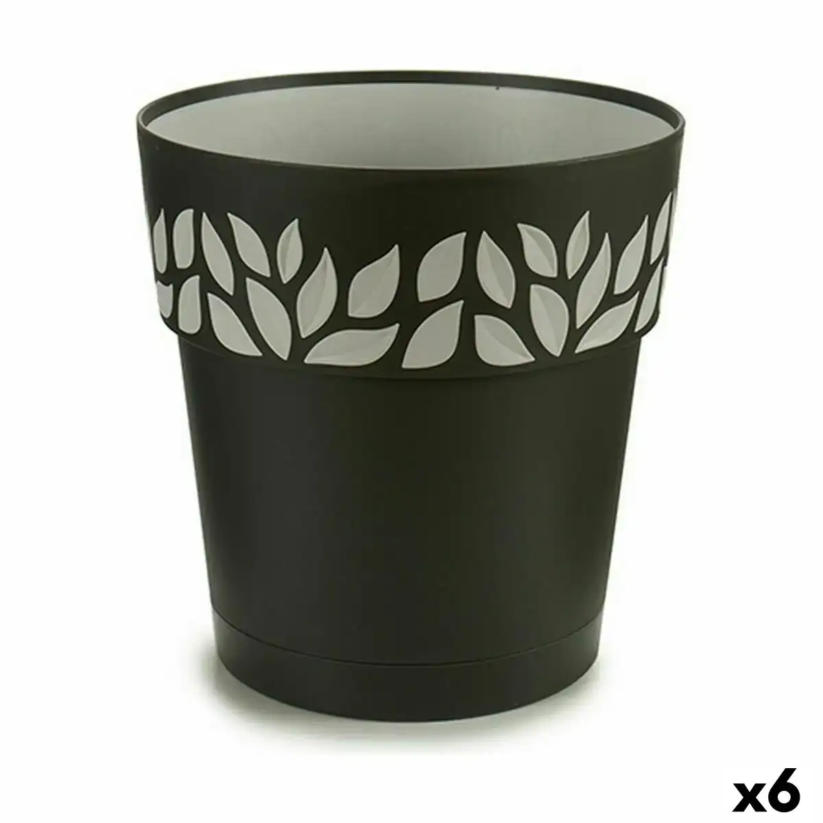 Pot auto arrosant stefanplast cloe anthracite plastique 25 x 25 x 25 cm 6 unites _8077. DIAYTAR COTE D'IVOIRE - Là où Choisir est une Célébration de l'Artisanat. Explorez notre gamme variée et choisissez des produits qui incarnent la tradition et le talent des artisans du Côte d'Ivoire.