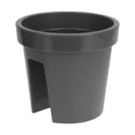 Pot de fleurs pour balcon plastiken anthracite polypropylene o 28 cm _9046. DIAYTAR COTE D'IVOIRE - Votre Destination Shopping Éthique. Parcourez notre gamme et choisissez des articles qui respectent l'environnement et les communautés locales.