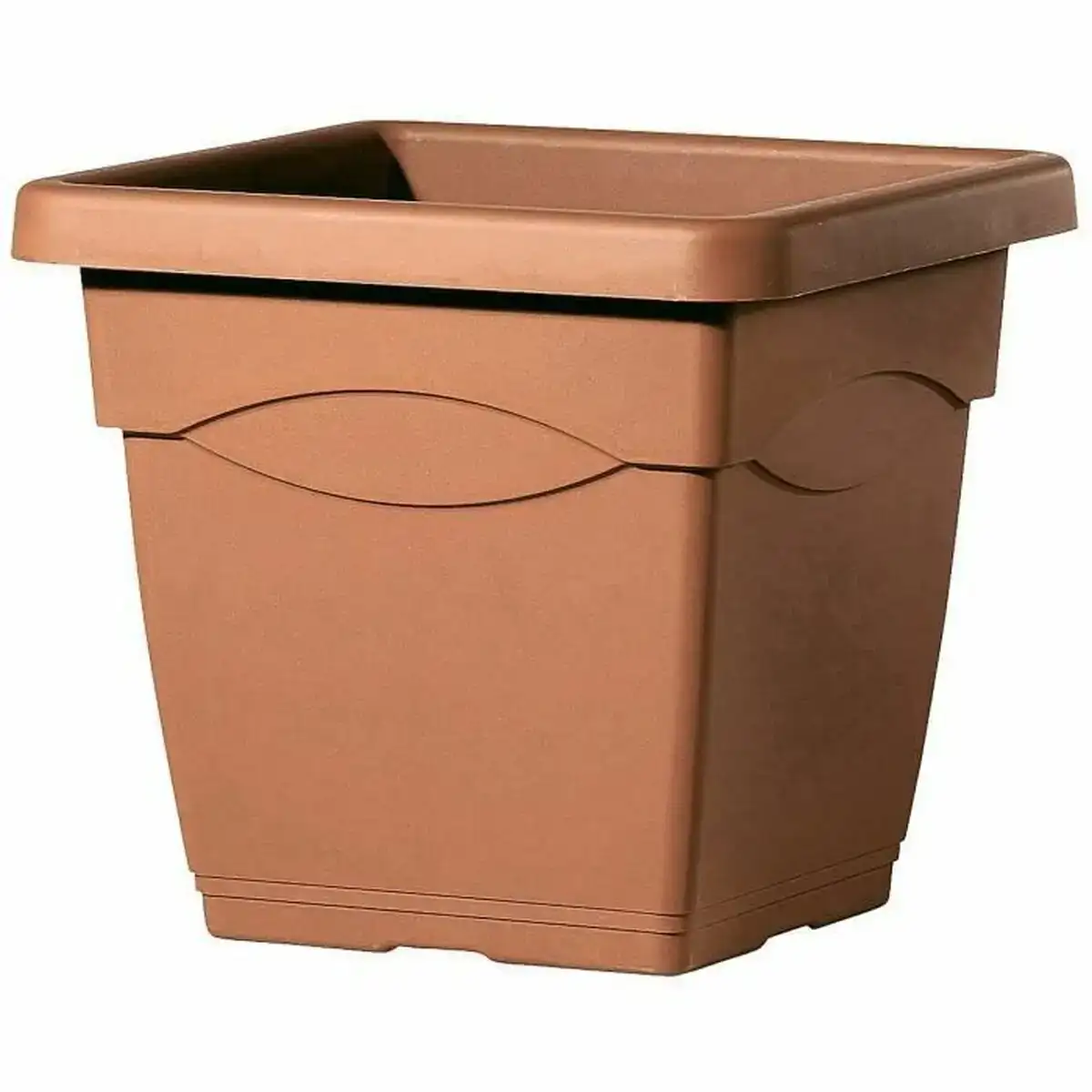 Pot deroma carre marron injecte o 50 cm 50 x 28 cm_3630. DIAYTAR COTE D'IVOIRE - Là où Choisir est un Acte d'Amour pour le Côte d'Ivoire. Explorez notre gamme et choisissez des produits qui célèbrent la culture et l'artisanat du pays.