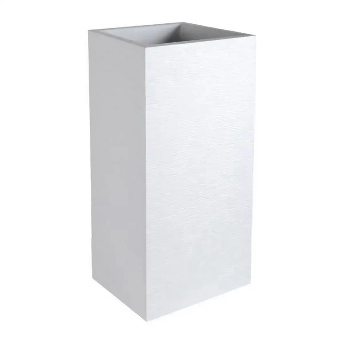 Pot eda graphit blanc plastique carre 39 5 x 39 5 x 80 cm_6043. Bienvenue chez DIAYTAR COTE D'IVOIRE - Où Chaque Produit a son Âme. Découvrez notre gamme et choisissez des articles qui résonnent avec votre personnalité et vos valeurs.