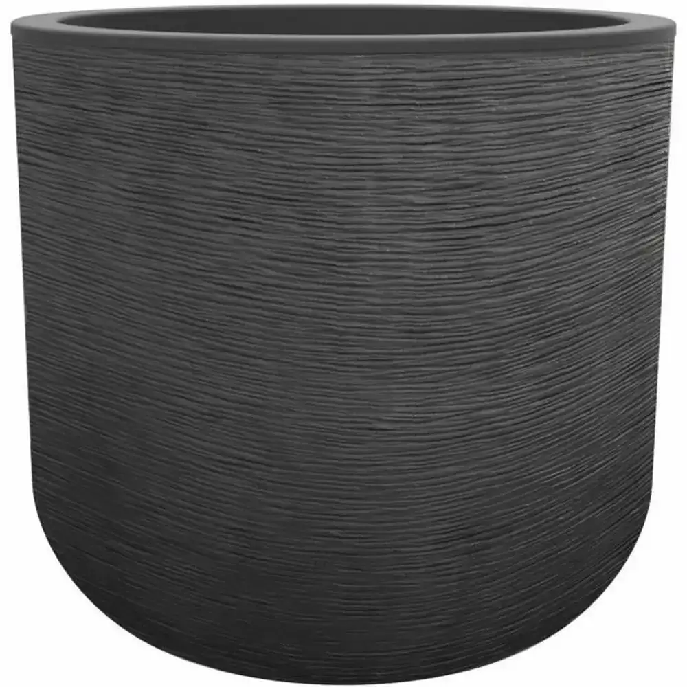 Pot eda gris gris fonce plastique rond ronde moderne o 50 cm_7060. DIAYTAR COTE D'IVOIRE - Où Chaque Produit a sa Place. Parcourez notre catalogue et choisissez des articles qui s'intègrent parfaitement à votre style et à votre espace.