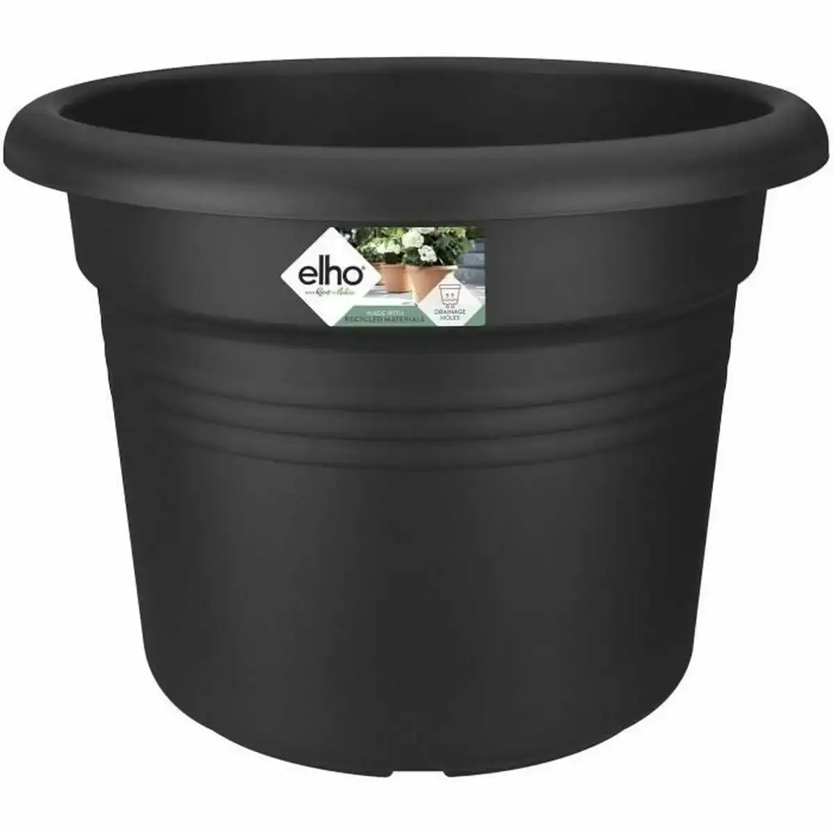 Pot elho noir ronde plastique o 40 cm_5542. DIAYTAR COTE D'IVOIRE - Là où les Rêves de Shopping Deviennent Réalité. Naviguez à travers notre catalogue diversifié et choisissez parmi une variété d'articles qui feront de votre shopping une expérience inoubliable.