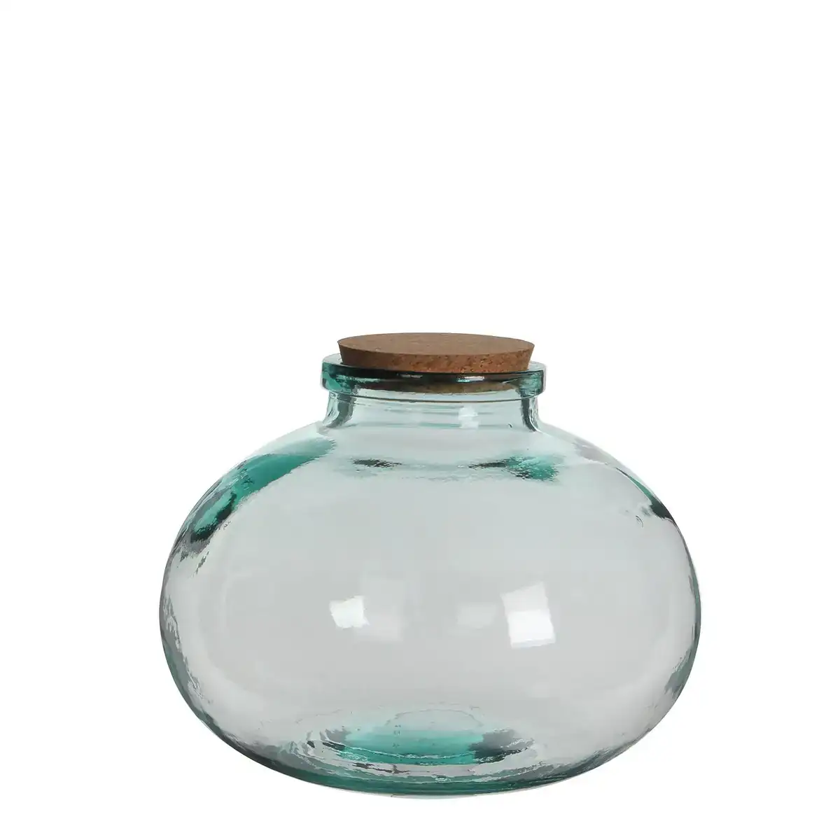 Pot en verre mica decorations olly rond liege bouchon decoratif verre o 29 x 23 cm _7484. DIAYTAR COTE D'IVOIRE - Où la Tradition s'Harmonise avec le Moderne. Parcourez notre gamme diversifiée et choisissez des produits qui révèlent l'âme du Côte d'Ivoire.
