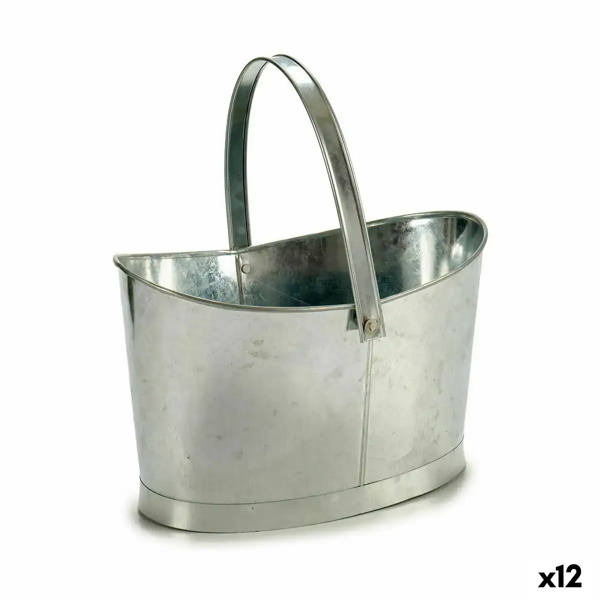 Pot panier argente zinc 21 x 19 5 x 35 5 cm 12 unites _6079. Découvrez DIAYTAR COTE D'IVOIRE - Où l'Élégance Rencontre la Variété. Parcourez notre collection et trouvez des trésors cachés qui ajoutent une touche de sophistication à votre vie quotidienne.