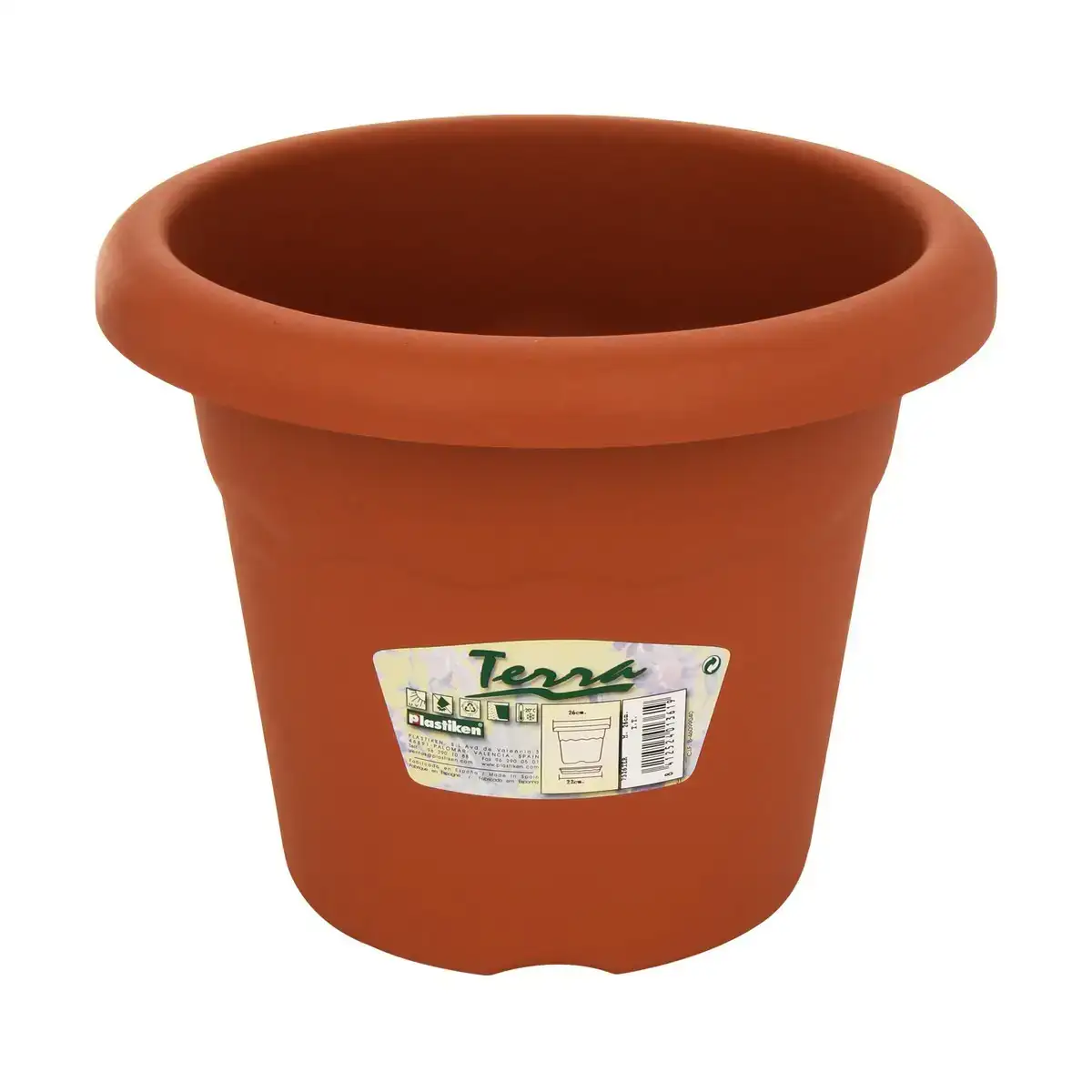 Pot plastiken terre cuite polypropylene o 26 x 19 cm _8756. DIAYTAR COTE D'IVOIRE - Où la Qualité est Notre Engagement. Explorez notre boutique en ligne pour découvrir des produits conçus pour vous apporter satisfaction et plaisir.