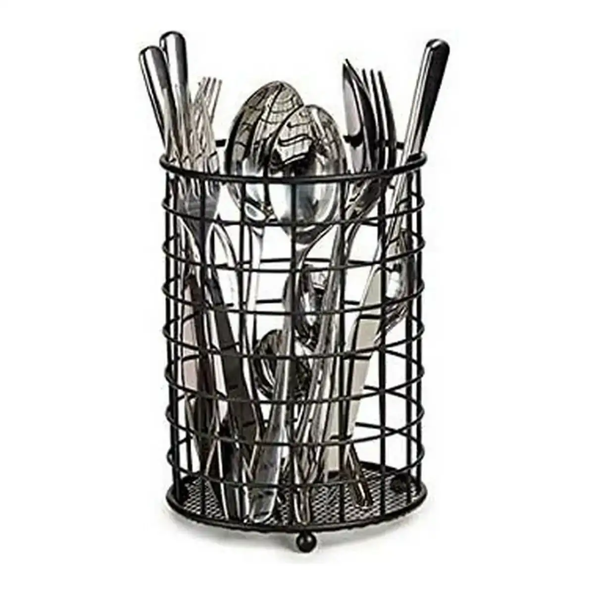 Pot pour ustensiles de cuisine noir acier_4174. DIAYTAR COTE D'IVOIRE - Votre Source de Trouvailles uniques. Naviguez à travers notre catalogue et trouvez des articles qui vous distinguent et reflètent votre unicité.