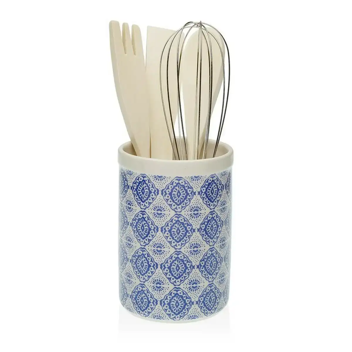 Pot pour ustensiles de cuisine versa aveiro carrelage ceramique 10 x 15 x 10 cm _1774. Bienvenue sur DIAYTAR COTE D'IVOIRE - Où Chaque Produit a son Charme. Explorez notre sélection minutieuse et trouvez des articles qui vous séduisent et vous inspirent.