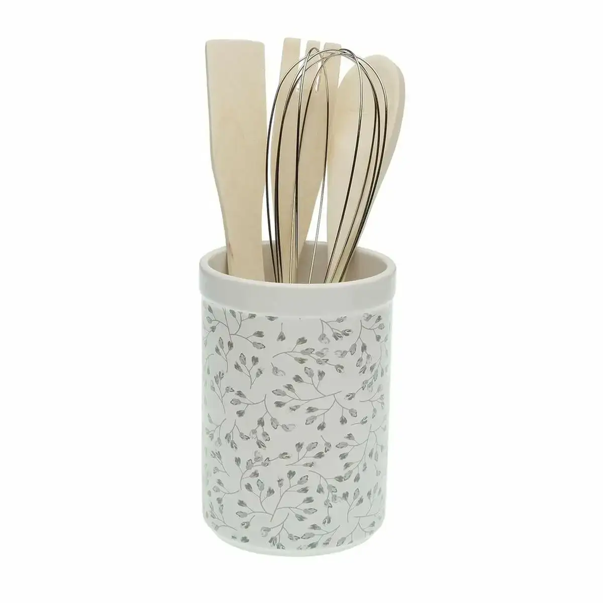 Pot pour ustensiles de cuisine versa oxford ceramique 10 x 15 x 10 cm _9336. DIAYTAR COTE D'IVOIRE - Là où Chaque Achat Contribue à un Rêve. Naviguez à travers notre boutique en ligne et soutenez des artisans talentueux tout en acquérant des trésors.
