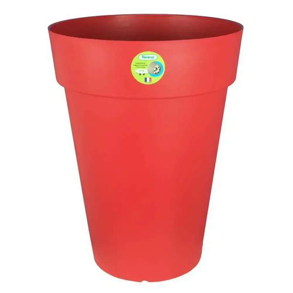 Pot riviera rouge plastique rond o 50 cm o 50 x 66 cm_1798. DIAYTAR COTE D'IVOIRE - Votre Escale Shopping incontournable. Explorez notre boutique en ligne et dénichez des trésors qui reflètent la richesse culturelle et la modernité du Côte d'Ivoire.