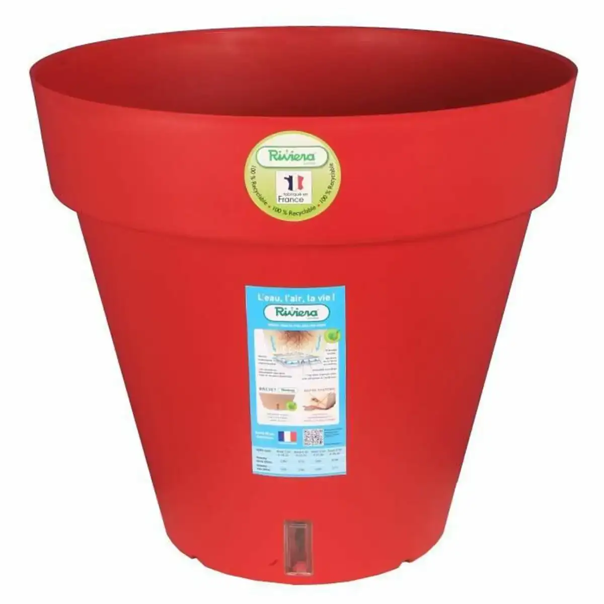 Pot riviera rouge polypropylene rond ballon o 50 cm_8384. DIAYTAR COTE D'IVOIRE - Votre Destination pour un Shopping Réfléchi. Découvrez notre gamme variée et choisissez des produits qui correspondent à vos valeurs et à votre style de vie.