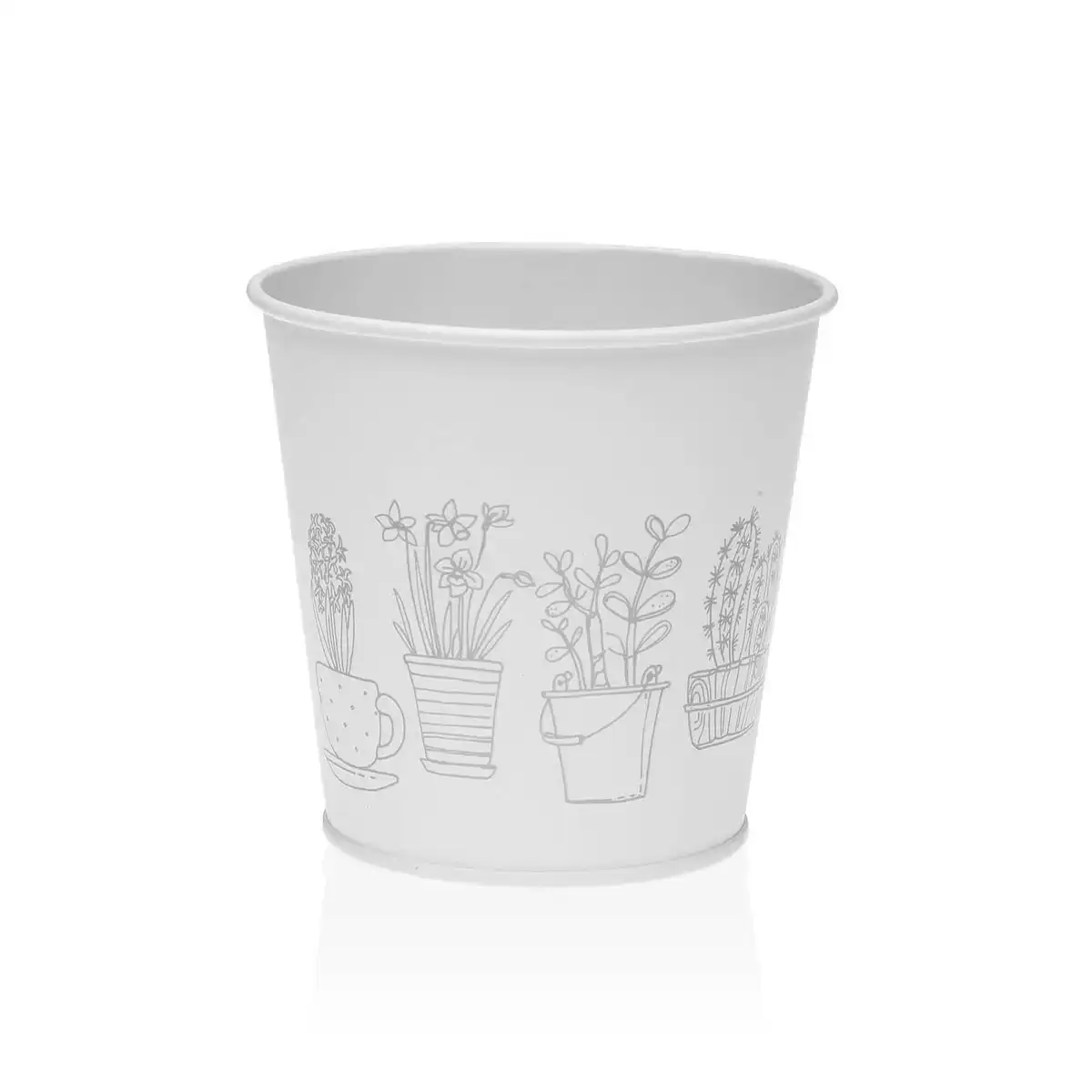 Pot versa zink blanc metal 10 5 cm _7164. DIAYTAR COTE D'IVOIRE - Votre Destination pour un Shopping Réfléchi. Découvrez notre gamme variée et choisissez des produits qui correspondent à vos valeurs et à votre style de vie.