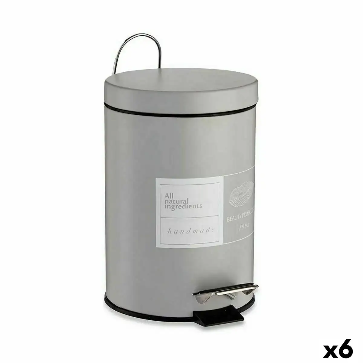 Poubelle a pedale beauty products blanc gris acier plastique 3 l 6 unites _2161. Bienvenue chez DIAYTAR COTE D'IVOIRE - Où Chaque Produit a son Âme. Découvrez notre gamme et choisissez des articles qui résonnent avec votre personnalité et vos valeurs.