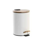 Poubelle a pedale dkd home decor naturel blanc 3 l_4324. DIAYTAR COTE D'IVOIRE - L'Art de Choisir, l'Art de S'émerveiller. Explorez notre gamme de produits et laissez-vous émerveiller par des créations authentiques et des designs modernes.