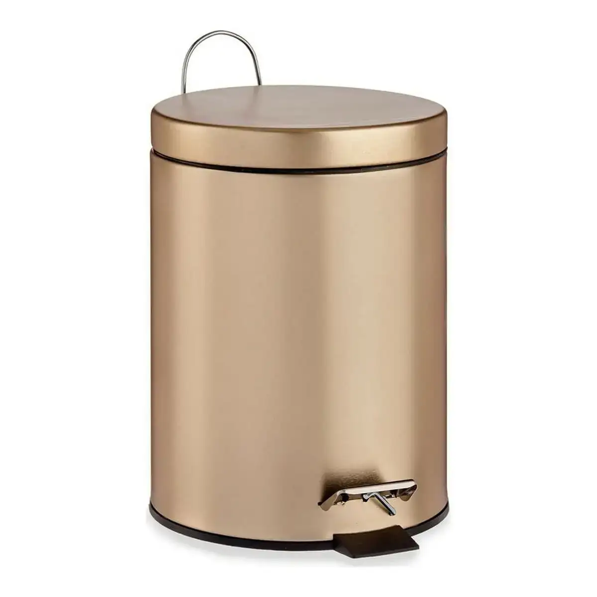 Poubelle a pedale dore metal plastique 3 l 17 x 25 8 x 22 5 cm _8663. DIAYTAR COTE D'IVOIRE - L'Art de Magasiner sans Limites. Naviguez à travers notre collection diversifiée pour trouver des produits qui élargiront vos horizons shopping.