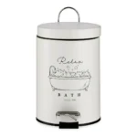 Poubelle a pedale relax bath blanc noir acier plastique 3 l 13 x 24 5 x 17 cm_4738. DIAYTAR COTE D'IVOIRE - Là où Chaque Clic Compte. Parcourez notre boutique en ligne et laissez-vous guider vers des trouvailles uniques qui enrichiront votre quotidien.