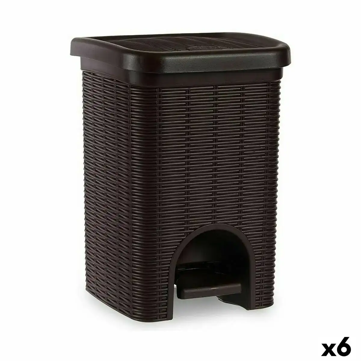 Poubelle a pedale stefanplast elegance marron plastique 6 l 20 5 x 28 x 20 5 cm 6 unites _6748. DIAYTAR COTE D'IVOIRE - Où le Shopping Devient une Aventure Culturelle. Plongez dans notre univers de produits qui célèbrent l'héritage et l'artisanat du Côte d'Ivoire.