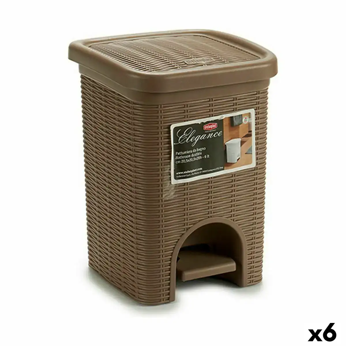 Poubelle a pedale stefanplast elegance noir beige plastique 6 l 20 5 x 28 x 20 5 cm 6 unites _3333. Entrez dans le Monde de DIAYTAR COTE D'IVOIRE - Où Chaque Produit Raconte une Histoire Unique. Explorez notre sélection et laissez-vous transporter par des récits à travers les articles que vous choisissez.