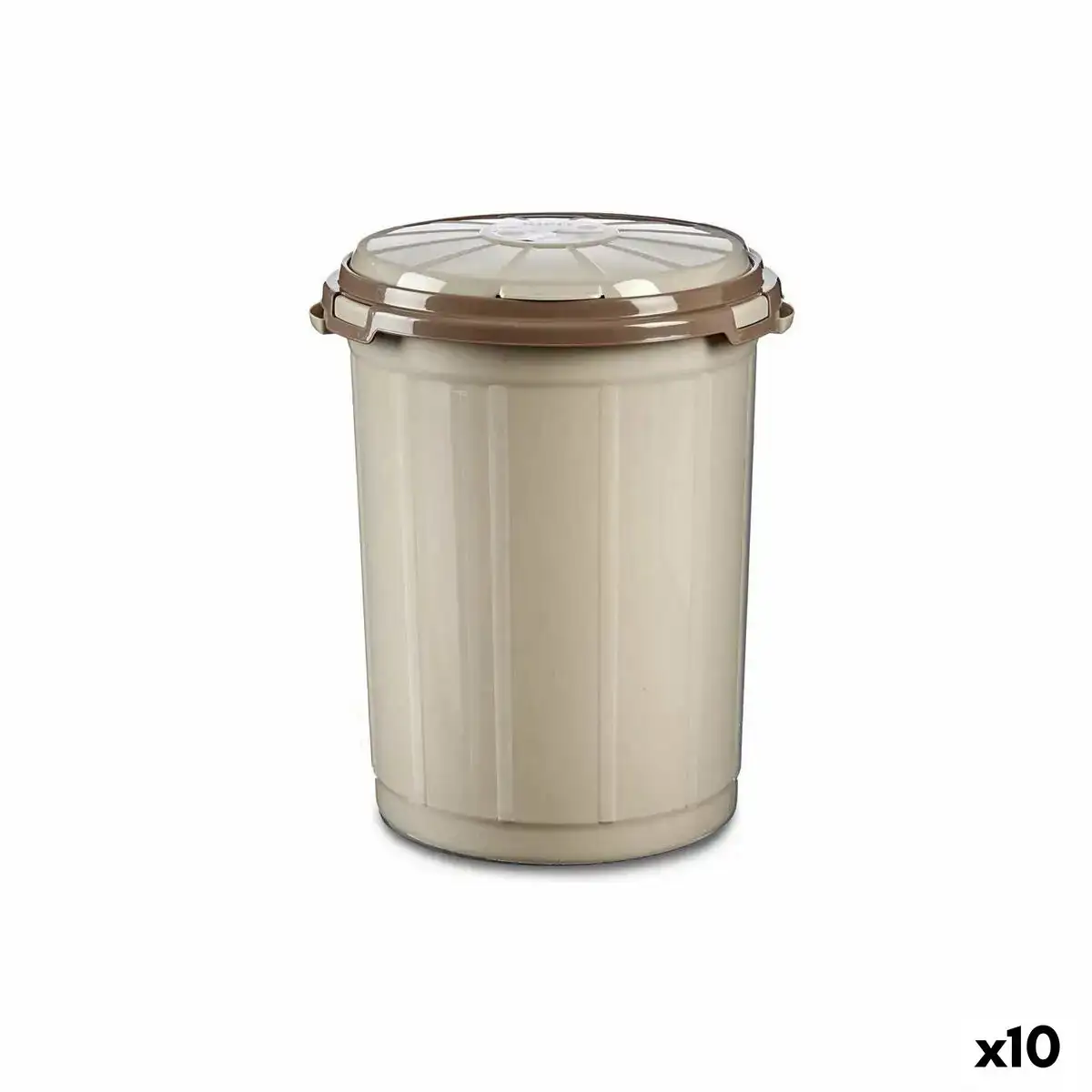 Poubelle beige plastique 35 l 41 x 44 x 43 cm 10 unites _9892. Bienvenue chez DIAYTAR COTE D'IVOIRE - Où Chaque Produit a son Âme. Découvrez notre gamme et choisissez des articles qui résonnent avec votre personnalité et vos valeurs.
