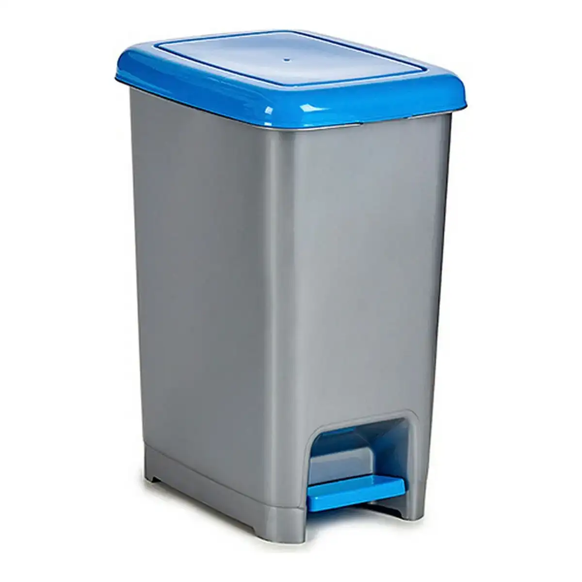 Poubelle recyclage bleu gris plastique 25 l 26 5 x 47 x 36 5 cm _4046. DIAYTAR COTE D'IVOIRE - L'Art de Choisir, l'Art de Vivre. Parcourez notre boutique en ligne et choisissez parmi des produits de qualité qui ajoutent de l'élégance à votre quotidien.