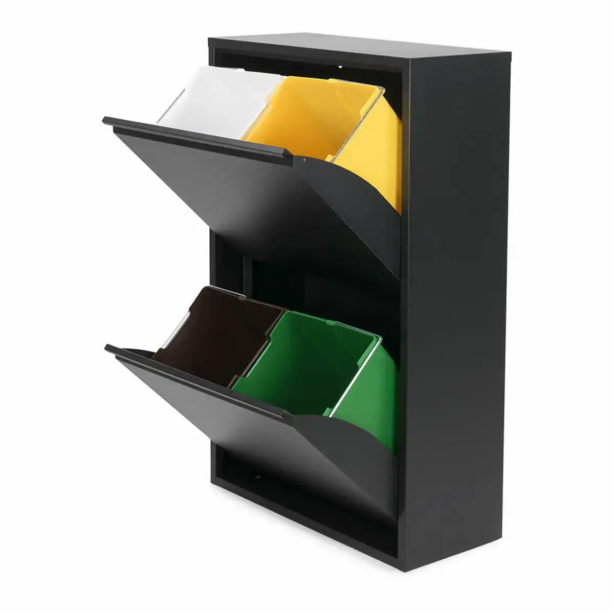 Poubelle recyclage jobgar 92 x 60 x 25 cm noir metal 4 tiroirs_6166. Entrez dans l'Univers de DIAYTAR COTE D'IVOIRE - Où la Tradition S'unit à la Modernité. Explorez notre sélection pour trouver des produits qui allient héritage et innovation.