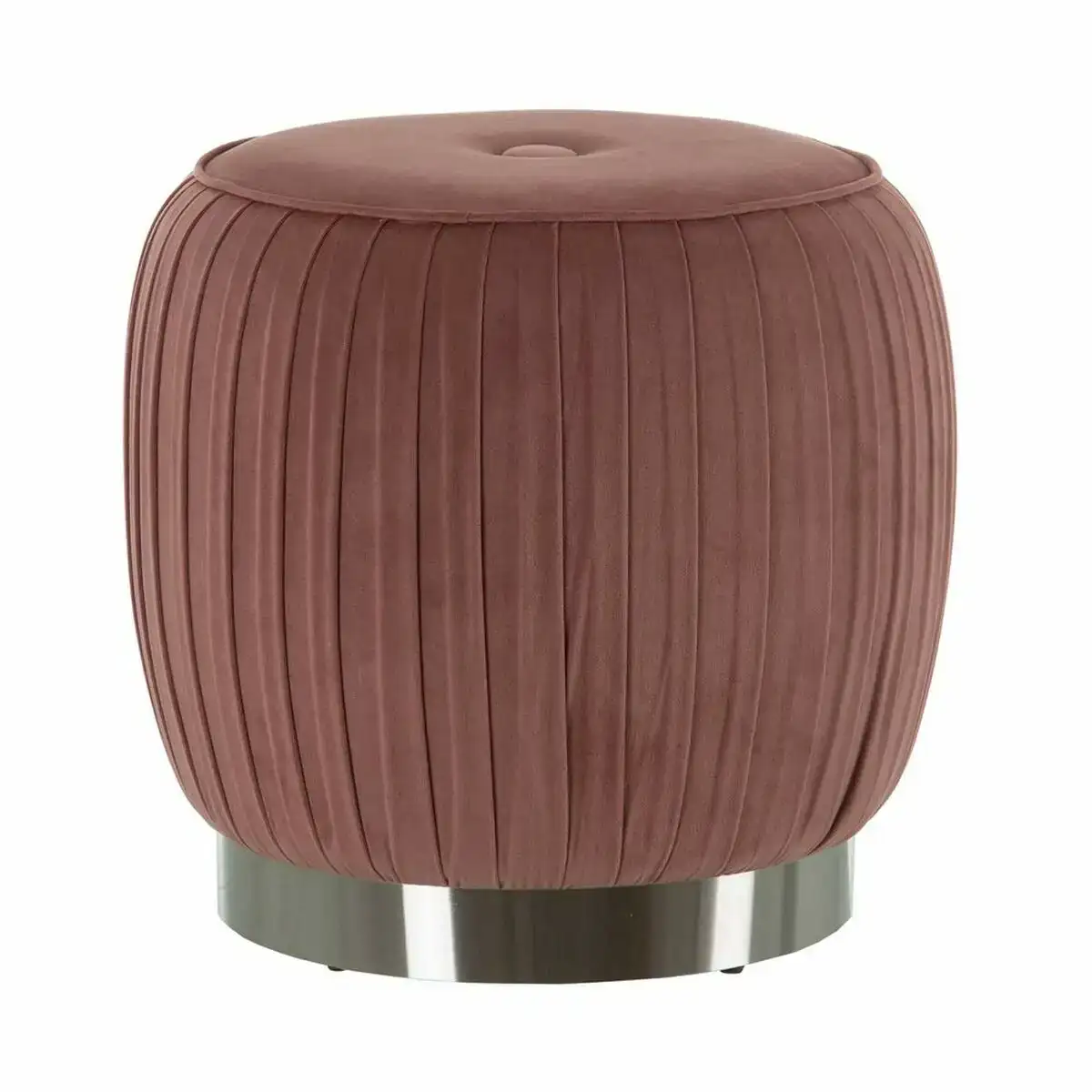 Pouf tissu synthetique rose bois 43 x 43 x 42 cm_7627. DIAYTAR COTE D'IVOIRE - Votre Boutique en Ligne, Votre Histoire. Explorez notre sélection et découvrez des produits qui reflètent votre parcours et vos aspirations, un achat à la fois.