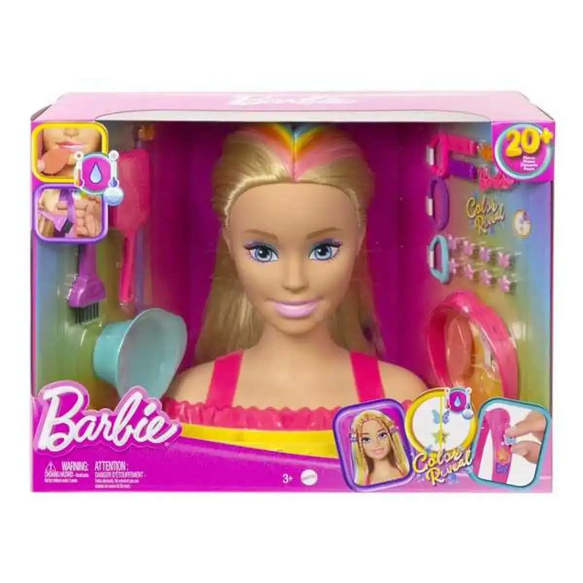 Poupee a coiffer barbie hair color reveal 29 cm_7148. Bienvenue chez DIAYTAR COTE D'IVOIRE - Où l'Authenticité Rencontre l'Accessibilité. Explorez notre sélection abordable et découvrez des articles qui incarnent l'essence du Côte d'Ivoire.