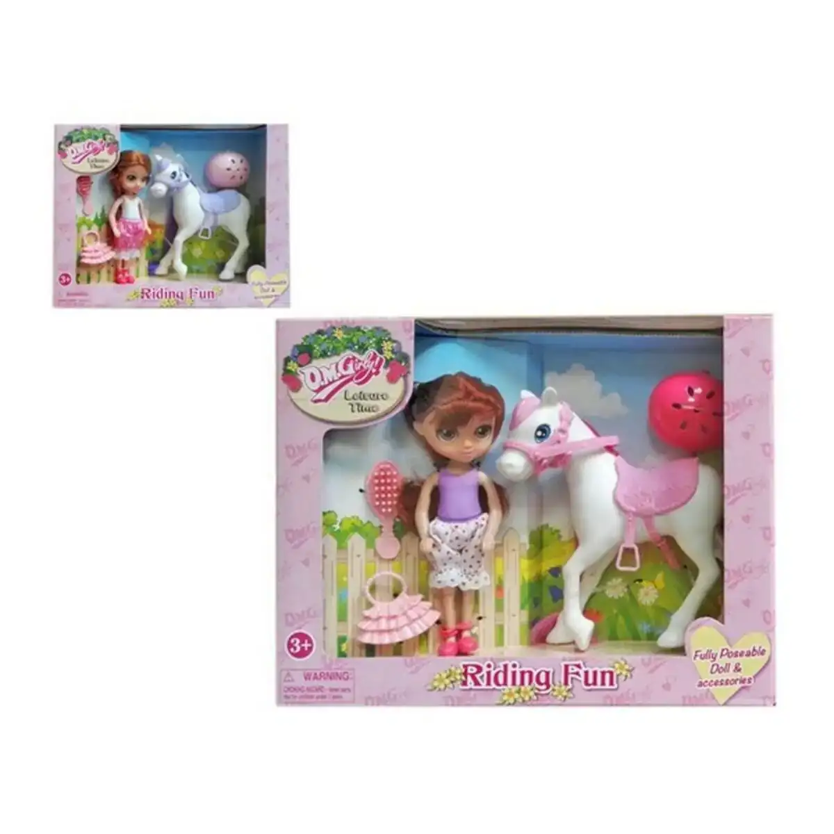 Poupee avec animal de compagnie riding horse 63073_5132. DIAYTAR COTE D'IVOIRE - Là où Chaque Achat a du Sens. Explorez notre gamme et choisissez des produits qui racontent une histoire, votre histoire.