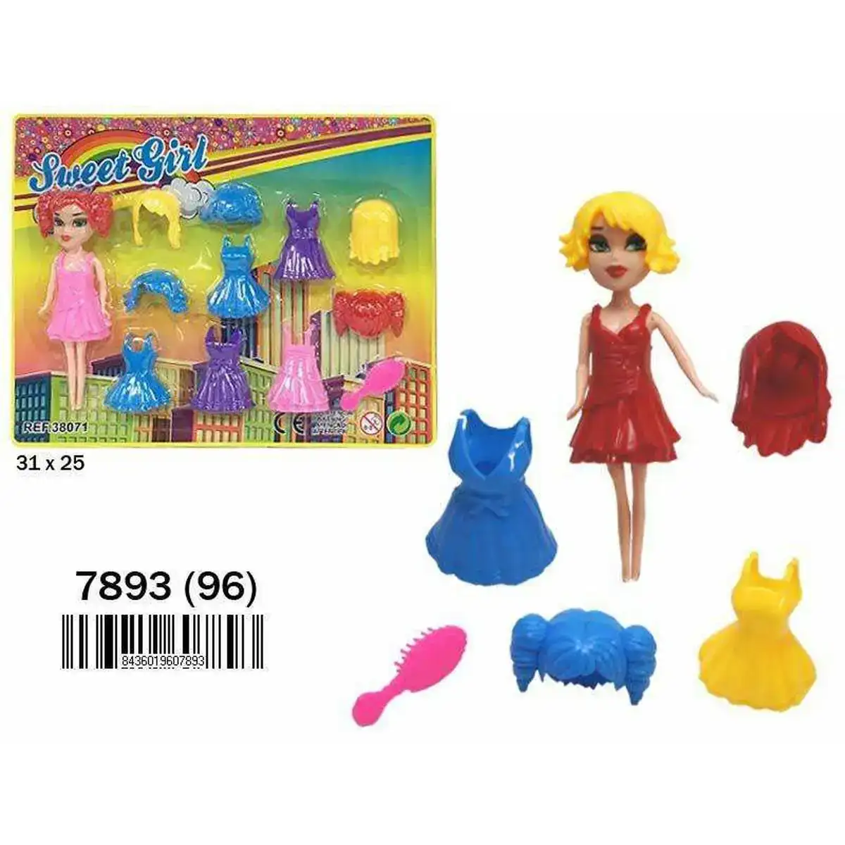 Poupee sweet girl 31 x 25 cm_1420. DIAYTAR COTE D'IVOIRE - Où Choisir est un Acte d'Amour pour le Côte d'Ivoire. Explorez notre boutique en ligne et choisissez des articles qui célèbrent la culture et l'artisanat du pays.