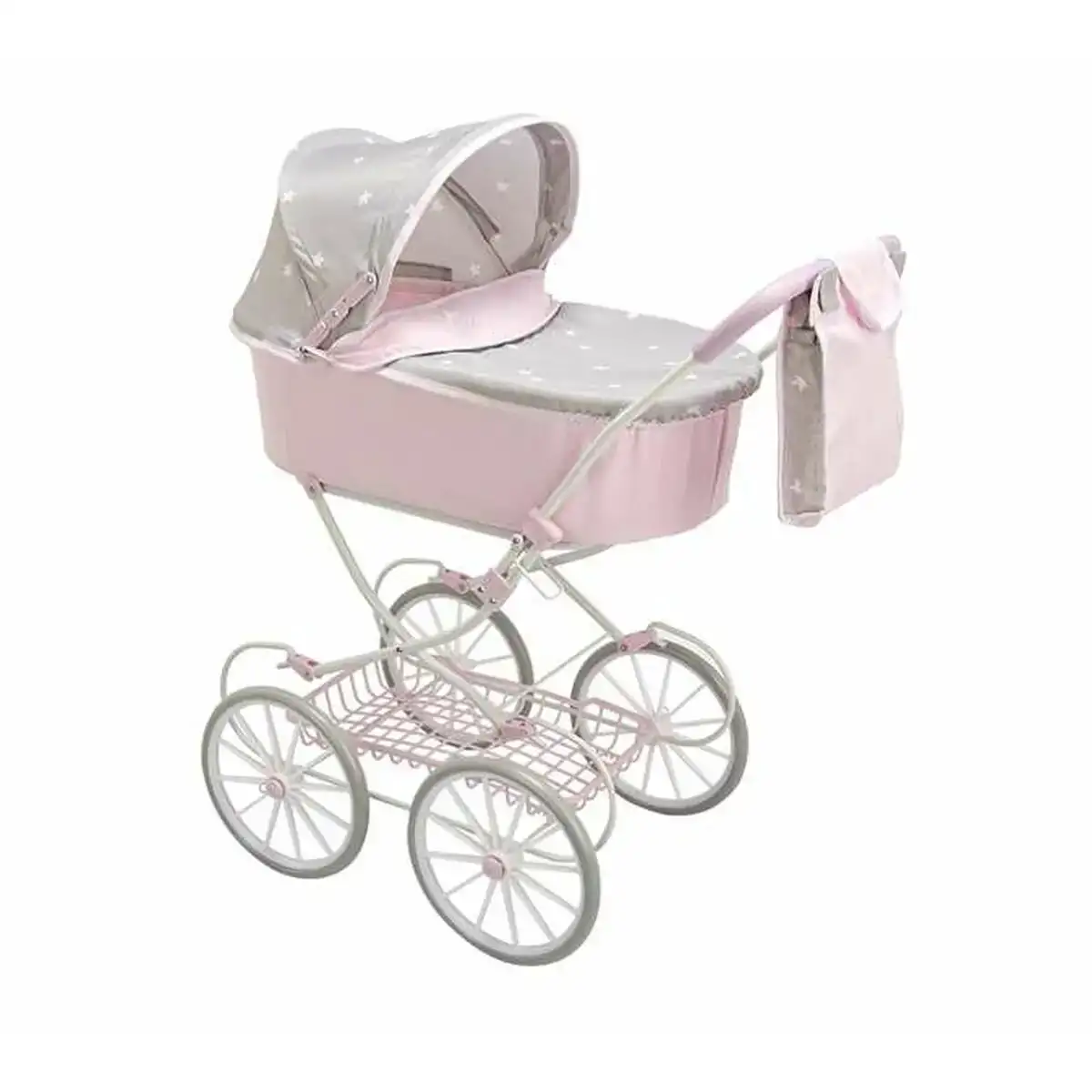 Poussette pour poupees arias emma rose sac 70 x 42 x 90 cm_5175. DIAYTAR COTE D'IVOIRE - Où Choisir est une Célébration de l'Artisanat. Explorez notre boutique en ligne et choisissez des articles qui incarnent l'art et le savoir-faire du Côte d'Ivoire.