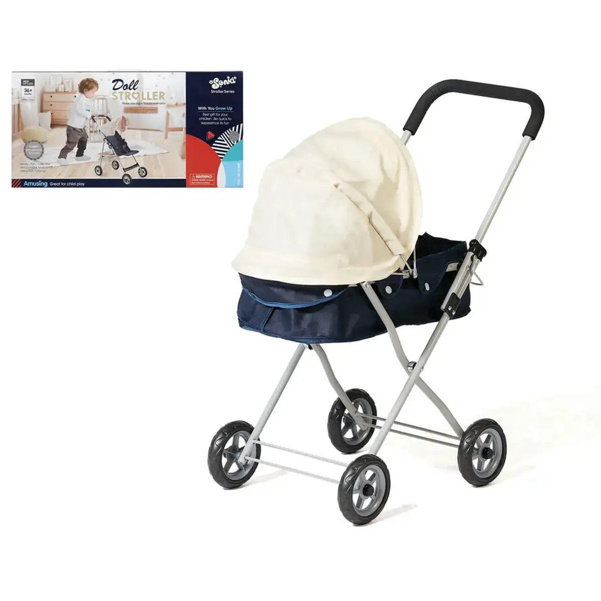 Poussette pour poupees doll 54 x 27 cm_3266. DIAYTAR COTE D'IVOIRE - Où Choisir Devient un Acte de Découverte. Découvrez notre gamme et choisissez des produits qui éveillent votre curiosité et élargissent vos horizons.