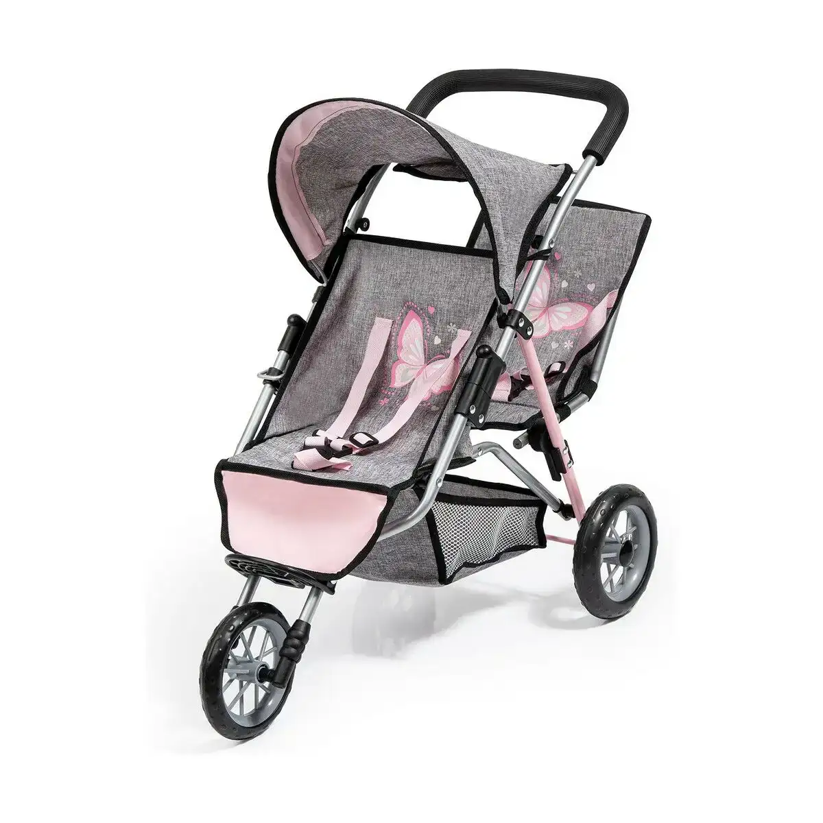 Poussette pour poupees reig gris rose roues x 3 jumeler_4629. Bienvenue sur DIAYTAR COTE D'IVOIRE - Où le Shopping est une Affaire Personnelle. Découvrez notre sélection et choisissez des produits qui reflètent votre unicité et votre individualité.