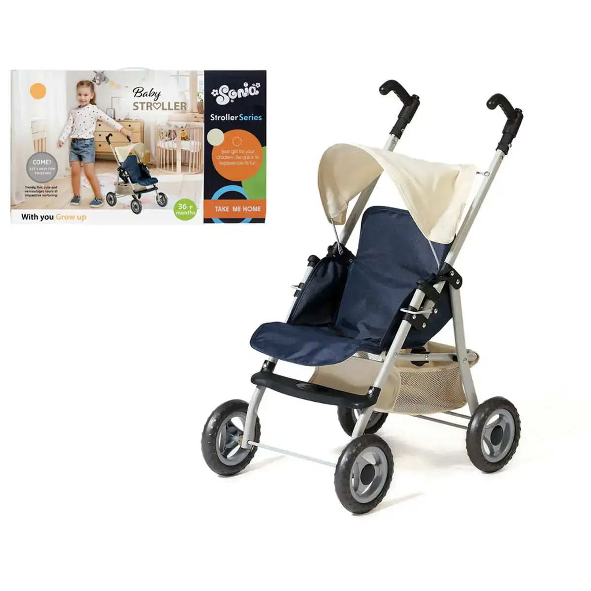 Poussette pour poupees stroller series 50 x 30 cm_6049. DIAYTAR COTE D'IVOIRE - L'Art de Choisir, l'Art de S'émerveiller. Explorez notre boutique en ligne et choisissez des articles qui éveillent votre sens de l'émerveillement.