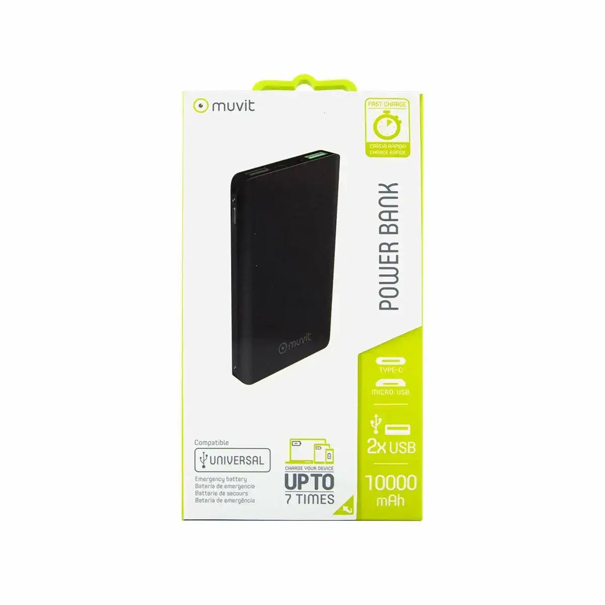 Powerbank muvit 10000 mah_9654. DIAYTAR COTE D'IVOIRE - Votre Destination pour un Shopping Inégalé. Naviguez à travers notre sélection minutieuse pour trouver des produits qui répondent à tous vos besoins.