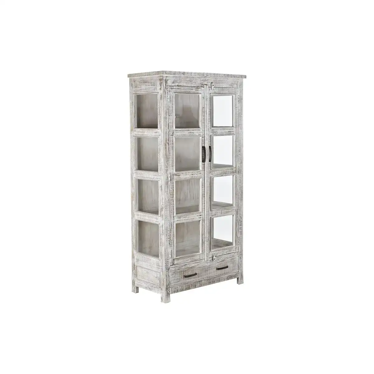 Presentoir dkd home decor 90 x 45 x 180 cm verre bois de manguier_9310. DIAYTAR COTE D'IVOIRE - Votre Passage vers l'Exceptionnel. Explorez notre boutique en ligne, où chaque produit est choisi avec soin pour offrir une expérience de shopping inoubliable.