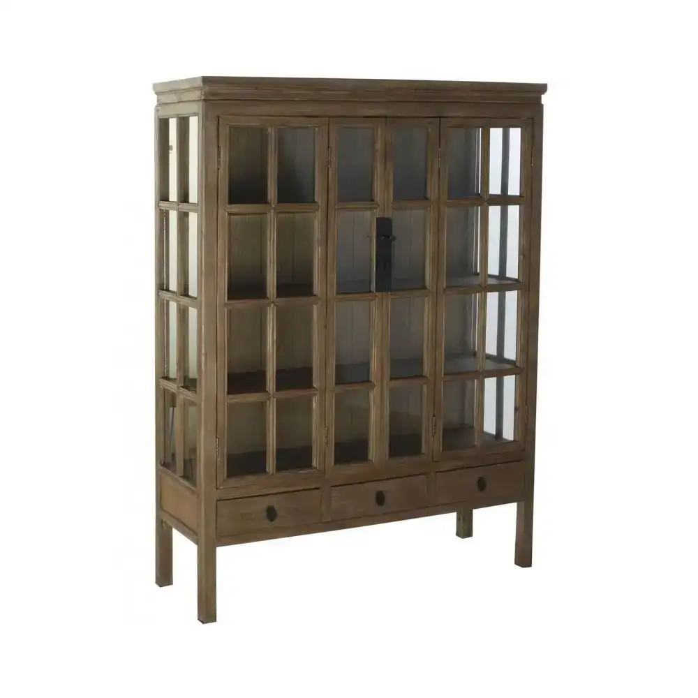 Presentoir dkd home decor brun fonce bois verre pin 130 x 45 x 175 cm_7096. DIAYTAR COTE D'IVOIRE - Où Chaque Achat Raconte une Histoire. Parcourez notre boutique en ligne pour trouver des articles qui évoquent le savoir-faire et la tradition du Côte d'Ivoire.