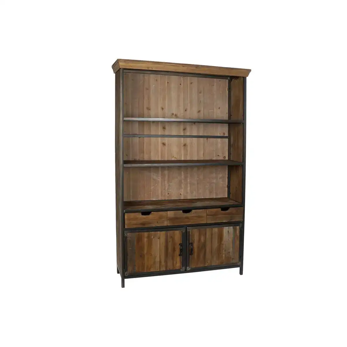 Presentoir dkd home decor metal bois recycle 127 x 36 x 202 cm _4044. DIAYTAR COTE D'IVOIRE - Où Chaque Produit a son Histoire à Raconter. Parcourez notre catalogue et découvrez des articles qui portent en eux la passion et l'histoire du Côte d'Ivoire.