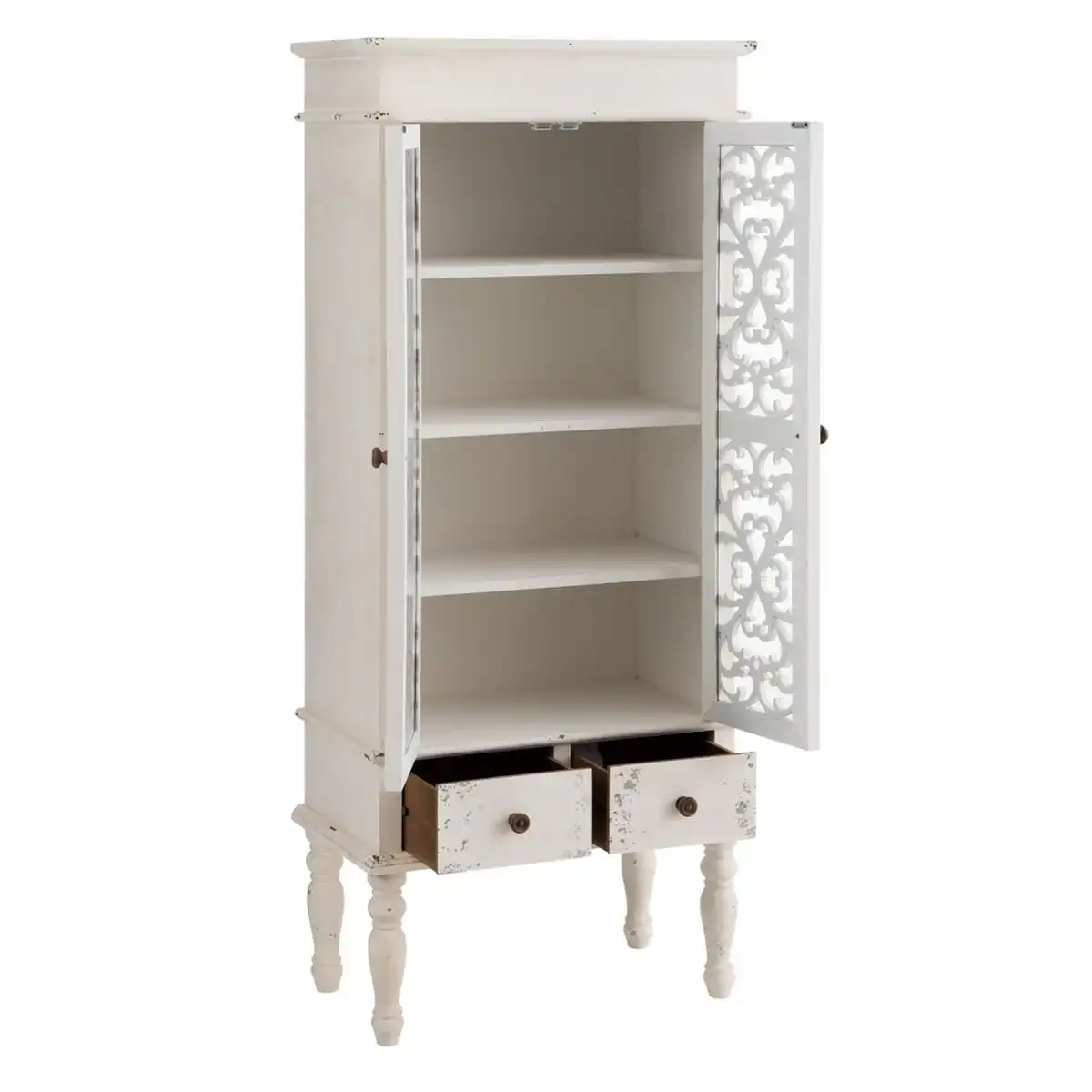 Presentoir shabby chic 71 x 38 x 171 cm bois d epicea bois mdf_7263. DIAYTAR COTE D'IVOIRE - L'Essence de la Tradition et de la Modernité réunies. Explorez notre plateforme en ligne pour trouver des produits authentiques du Côte d'Ivoire, tout en découvrant les dernières tendances du monde moderne.