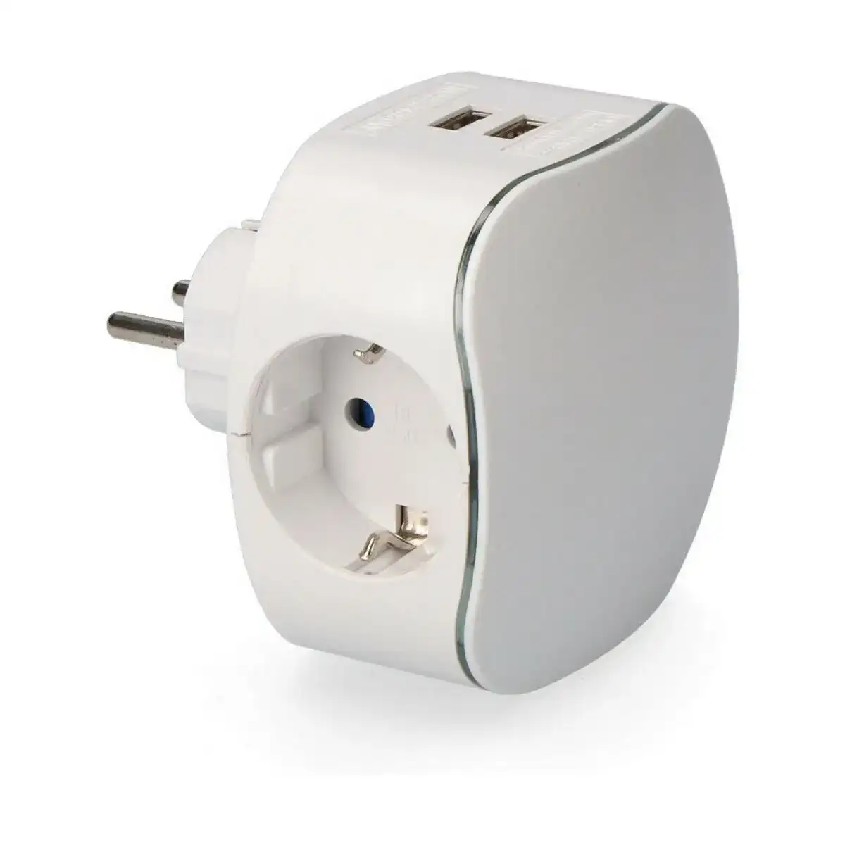 Prise murale avec 2 ports usb edm schuko triple 2100 mah thermoplastique_6969. DIAYTAR COTE D'IVOIRE - Votre Passage vers l'Exceptionnel. Explorez notre boutique en ligne, où chaque produit est choisi avec soin pour offrir une expérience de shopping inoubliable.