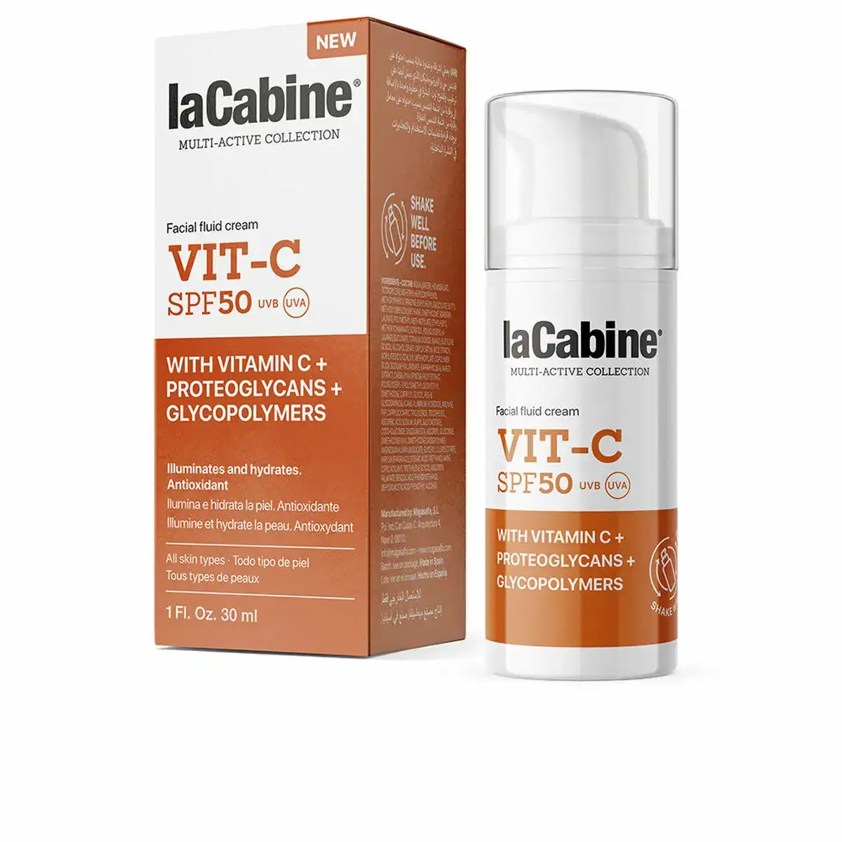 Protecteur solaire fluide lacabine vitamine c spf 50 30 ml_6187. DIAYTAR COTE D'IVOIRE - Où Choisir est un Plaisir. Explorez notre boutique en ligne et choisissez parmi des produits de qualité qui satisferont vos besoins et vos goûts.