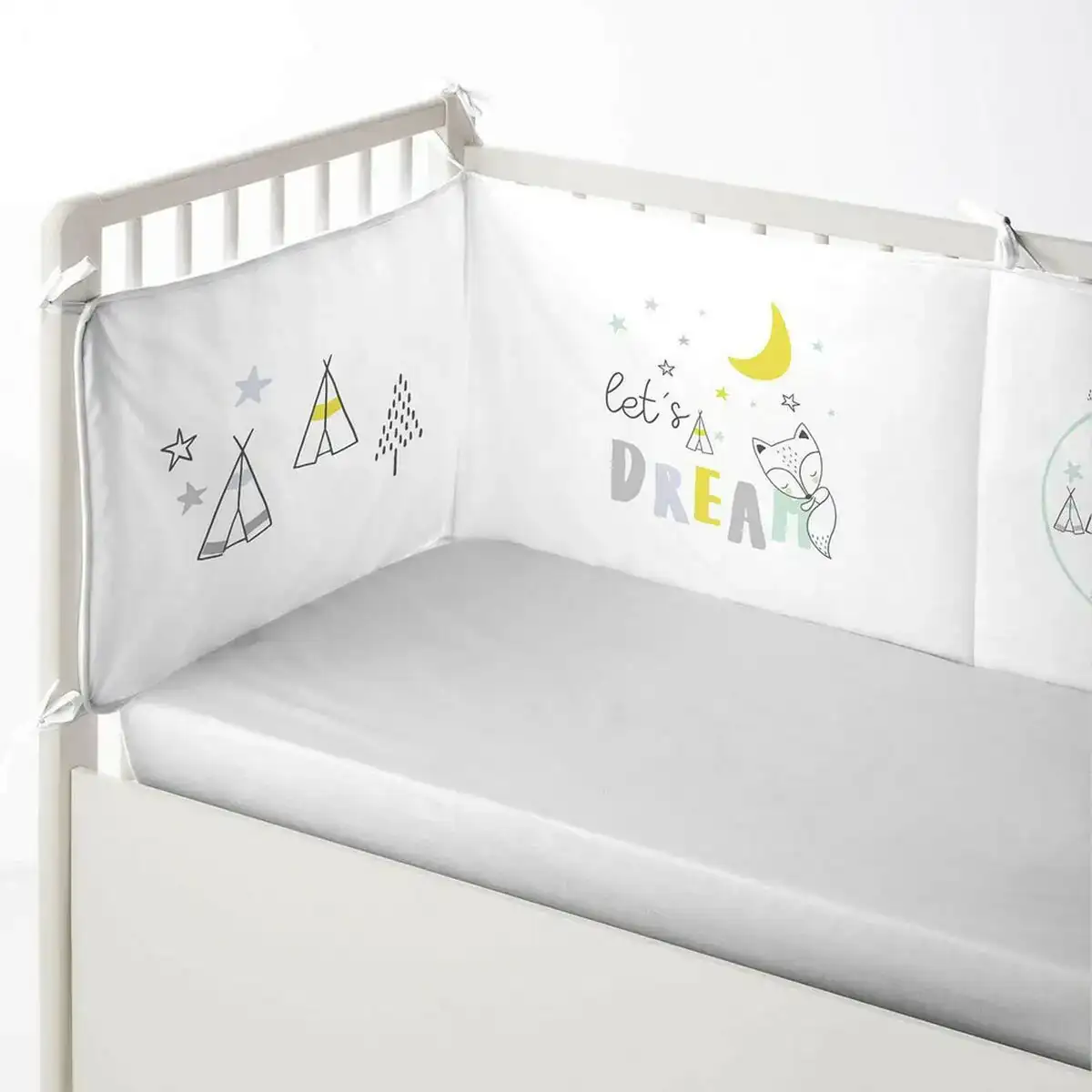 Protection du berceau cool kids let s dream 60 x 60 x 60 40 cm _3534. DIAYTAR COTE D'IVOIRE - Votre Portail vers l'Extraordinaire. Parcourez nos collections et découvrez des produits qui vous emmènent au-delà de l'ordinaire, créant une expérience de shopping mémorable.