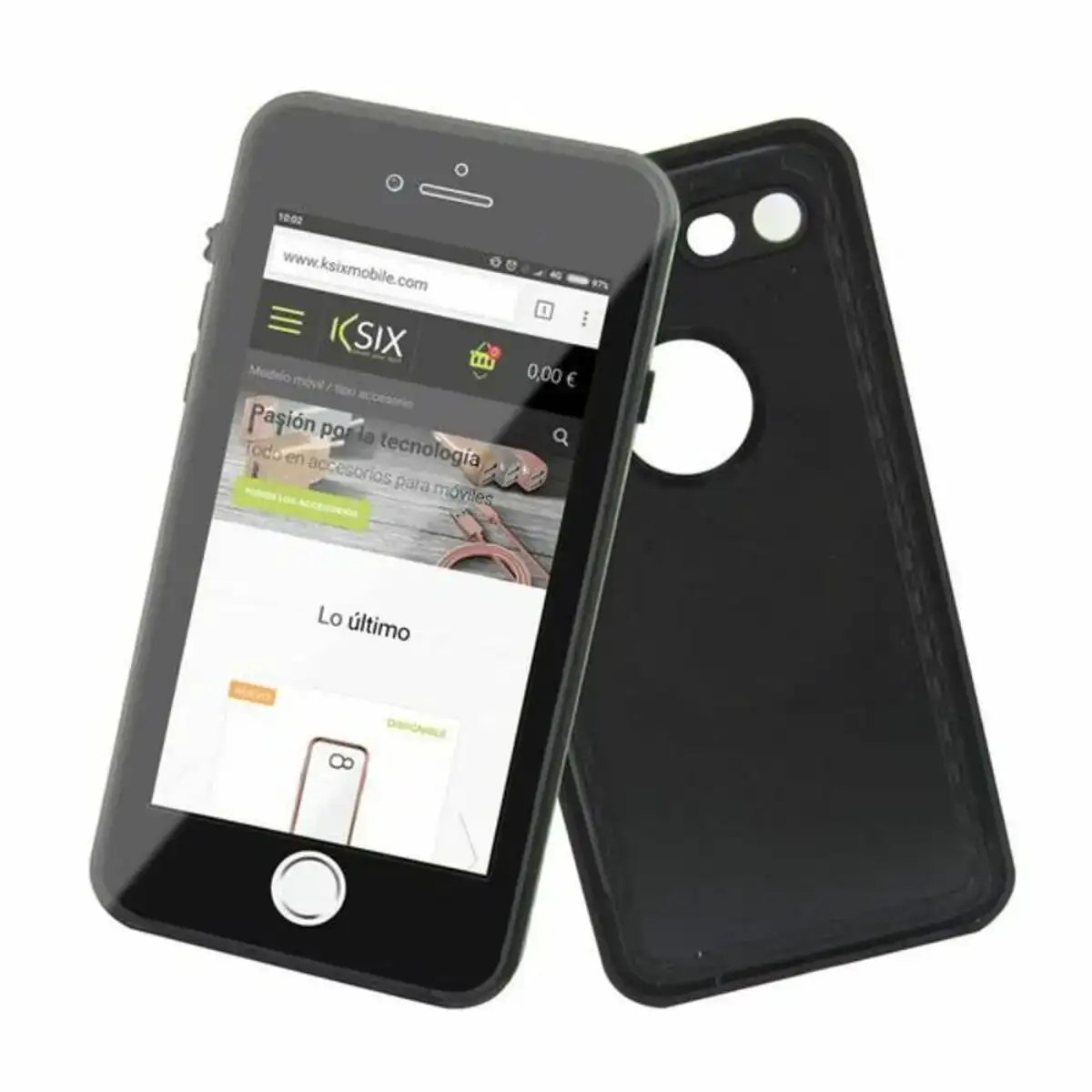 Protection pour telephone portable iphone 7 8 ksix noir immersible _2866. Bienvenue chez DIAYTAR COTE D'IVOIRE - Où le Shopping Devient un Voyage. Explorez notre plateforme pour dénicher des produits uniques, racontant l'histoire et l'âme du Côte d'Ivoire.