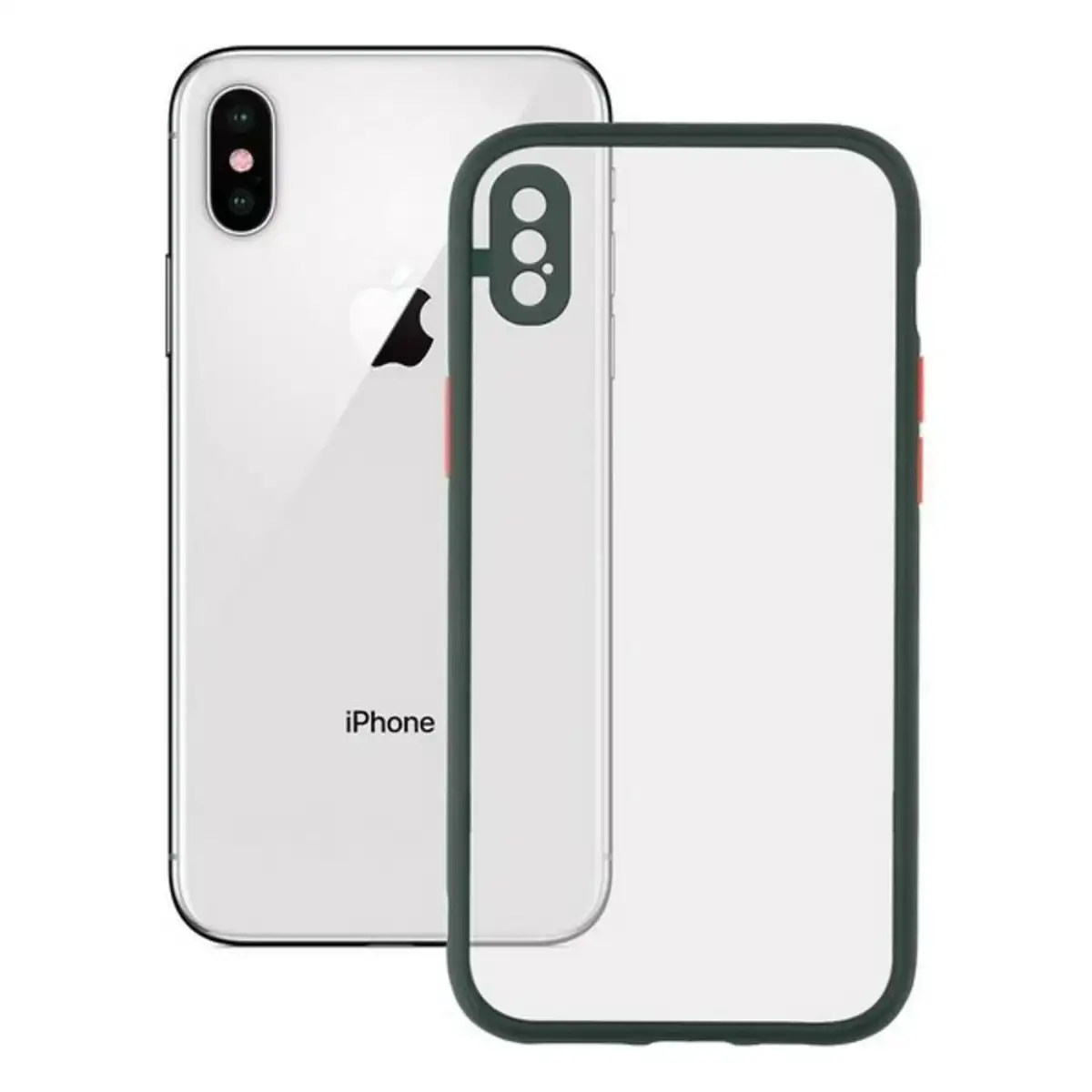 Protection pour telephone portable iphone x xs ksix duo soft vert_2391. DIAYTAR COTE D'IVOIRE - Où Choisir est un Acte de Création. Naviguez à travers notre plateforme et choisissez des produits qui complètent votre histoire personnelle.